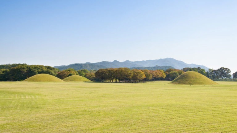 Giant burial mounds