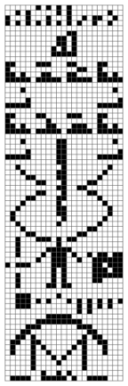 Arecibo message crop circle Arecibo message crop circle