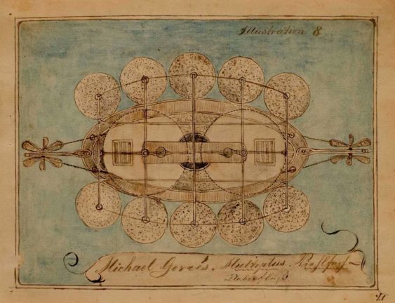  Charles Dellschau flying objects