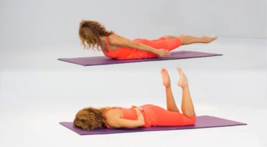 Ejercicio de pilates: Patada Doble