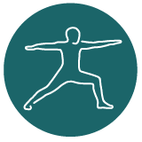 Gaia Web Icons Yoga Icon Teal