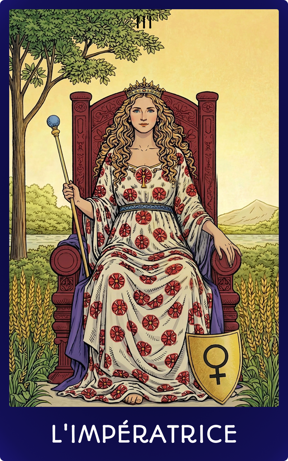 Carte de tarot L'Impératrice