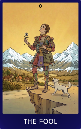 The Fool, card 0 of the Rider-Waite Major Arcana