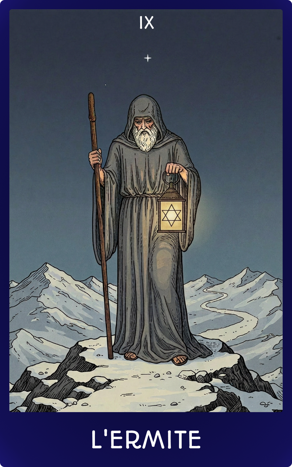Carte de tarot L'Ermite