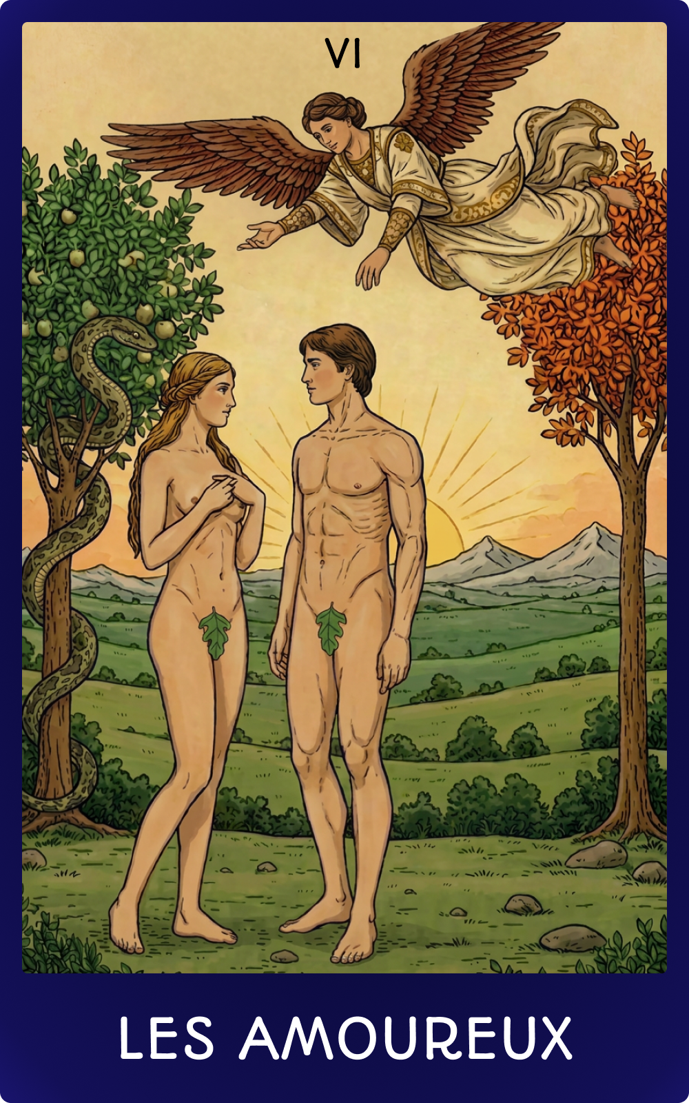 Carte de tarot Les Amoureux