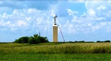 Massive Tesla Tower Suddenly Appears in Field Outside Waco, TX