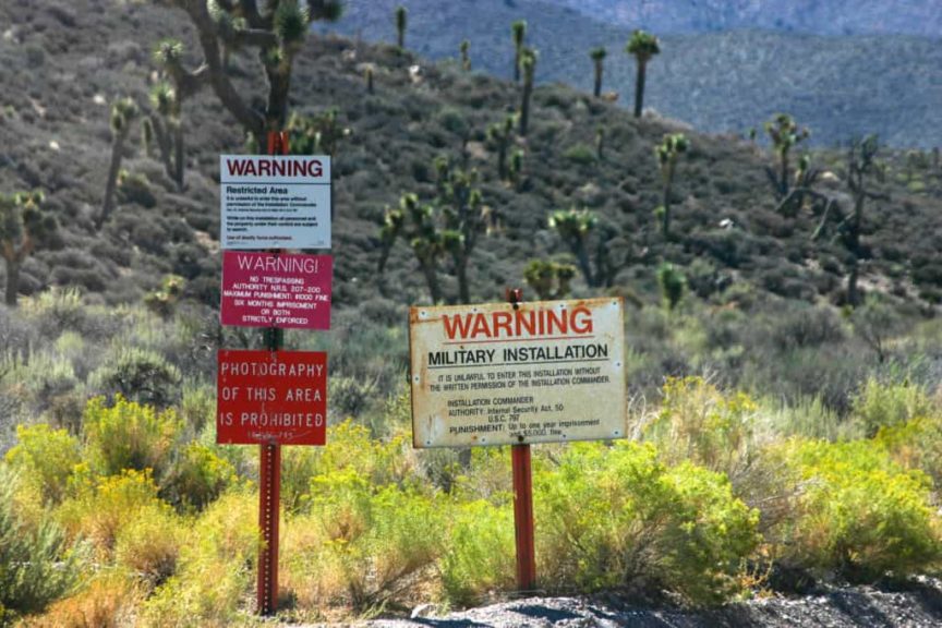 Area 51 signs