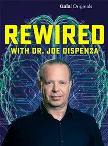 Joe Dispenza portrait, with show title text above