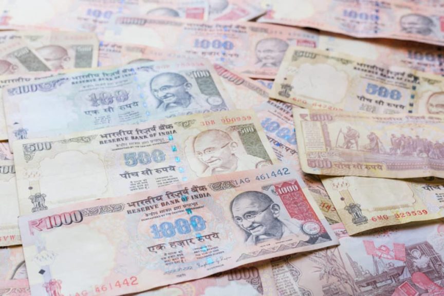 Indian currency rupee bank notes