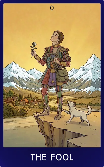 The Fool, card 0 of the Rider-Waite Major Arcana