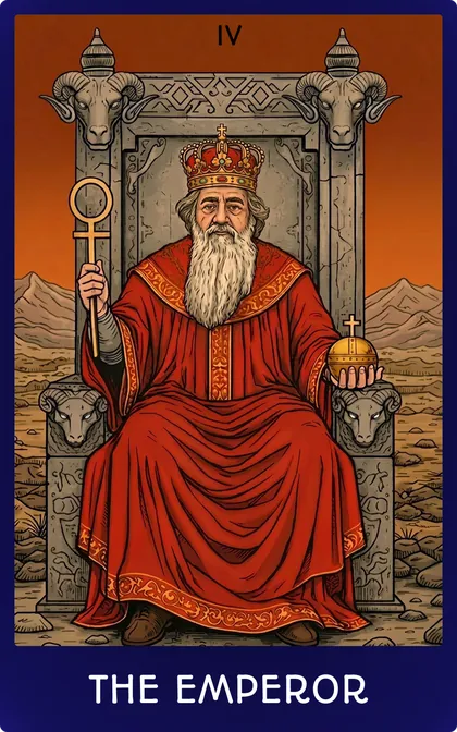 The Emperor tarot card