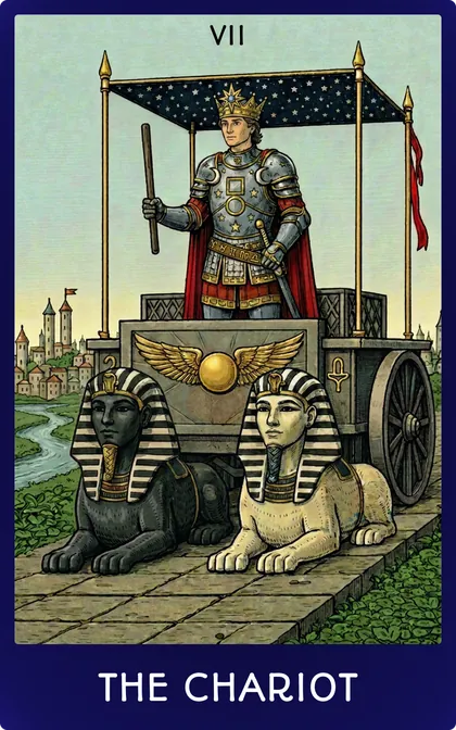 The Chariot tarot card