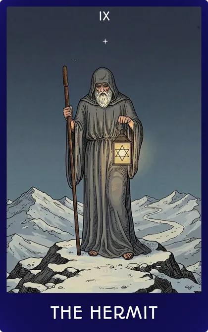 The Hermit tarot card