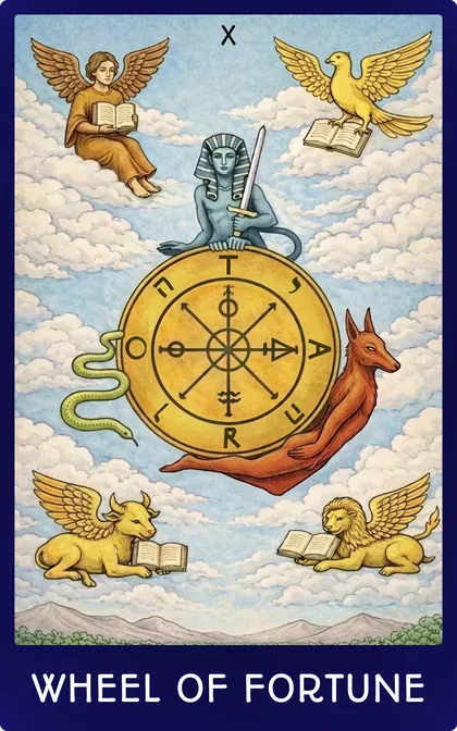 Wheel of Fortune tarot card