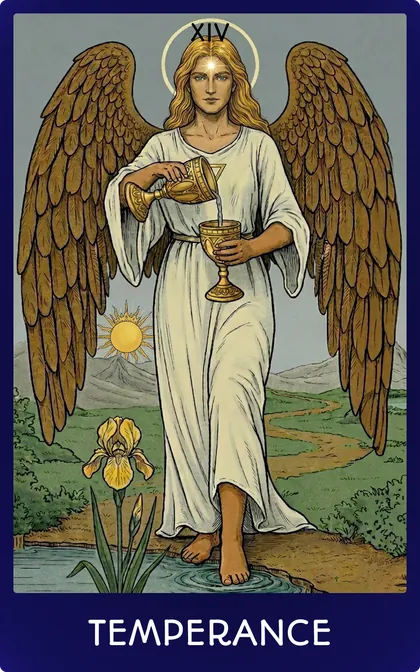 Temperance tarot card