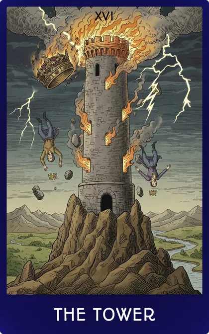 The Tower tarot card